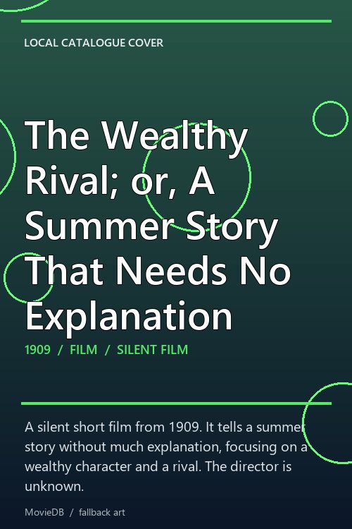 The Wealthy Rival; or, A Summer Story That Needs No Explanation poster