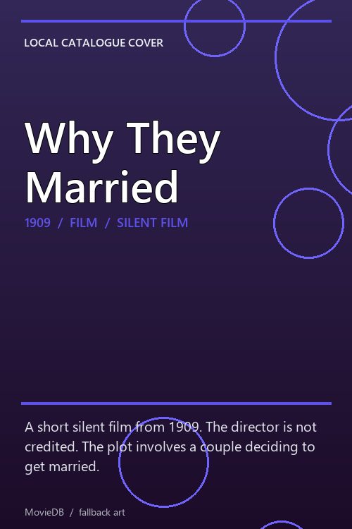 Why They Married poster