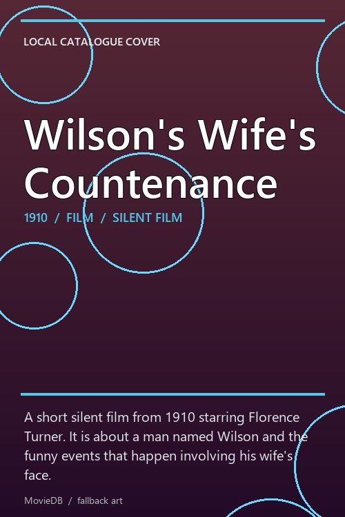 Wilson's Wife's Countenance poster