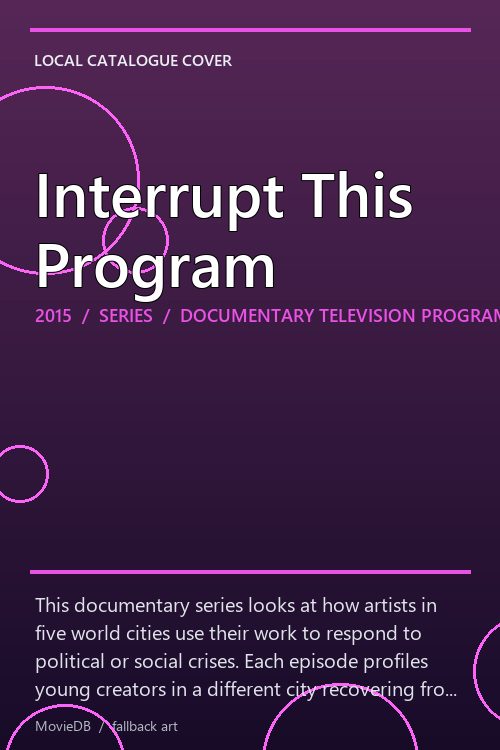 Interrupt This Program poster