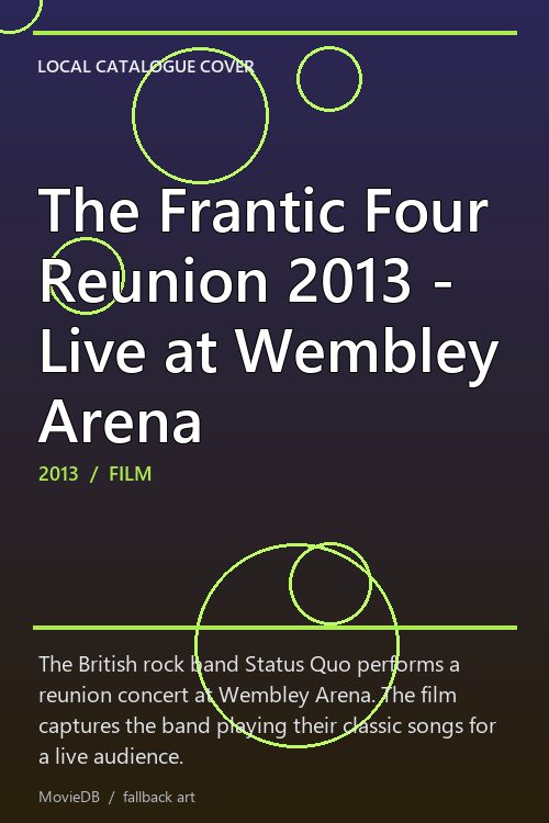 The Frantic Four Reunion 2013 - Live at Wembley Arena poster