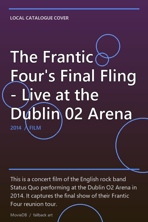 The Frantic Four's Final Fling - Live at the Dublin 02 Arena poster