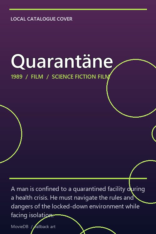 Quarantäne poster