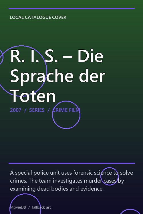 R. I. S. – Die Sprache der Toten poster