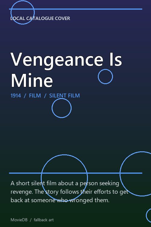 Vengeance Is Mine poster