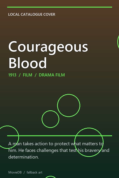 Courageous Blood poster