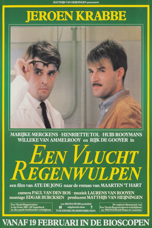 Een vlucht regenwulpen poster