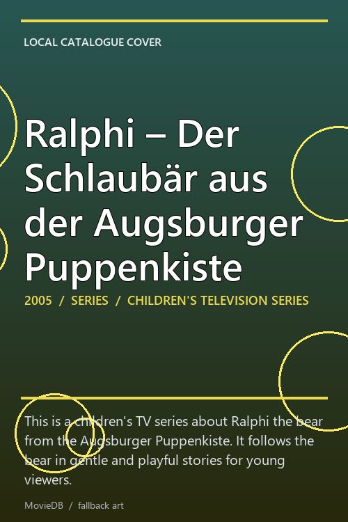 Ralphi – Der Schlaubär aus der Augsburger Puppenkiste poster