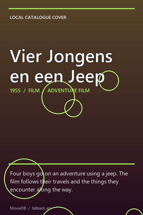 Vier Jongens en een Jeep poster