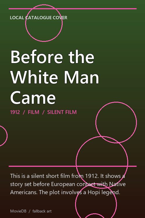 Before the White Man Came poster