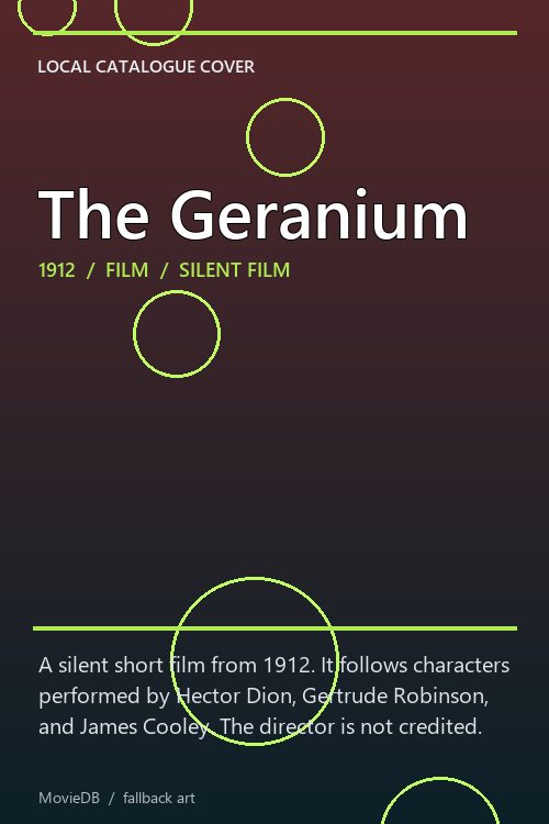 The Geranium poster