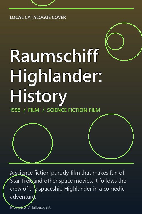 Raumschiff Highlander: History poster