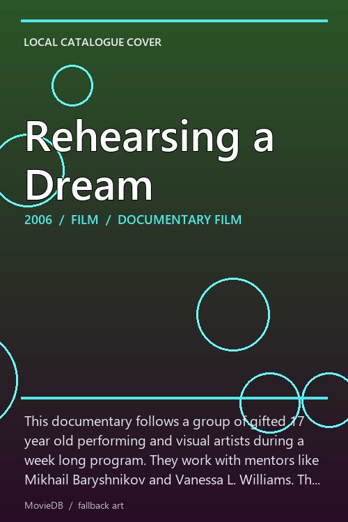 Rehearsing a Dream poster