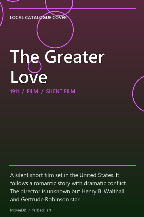 The Greater Love poster