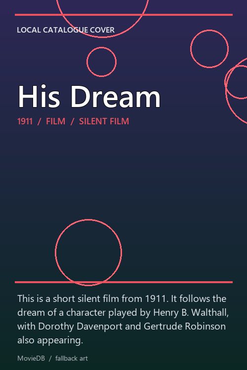 His Dream poster