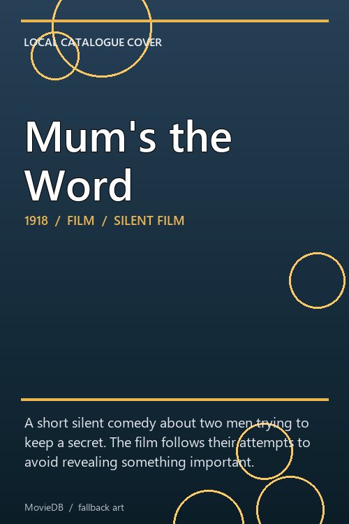 Mum's the Word poster