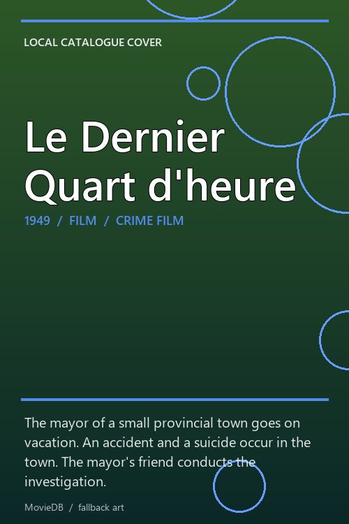 Le Dernier Quart d'heure poster