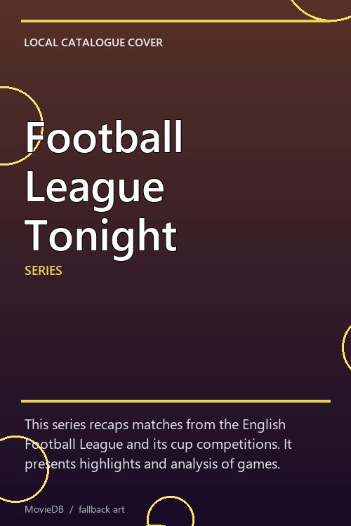 Football League Tonight poster