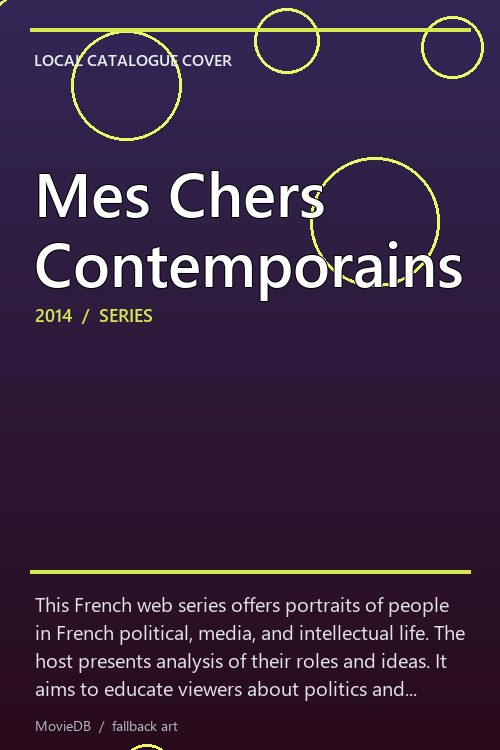 Mes Chers Contemporains poster