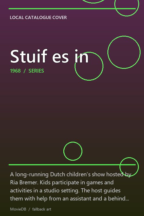 Stuif es in poster
