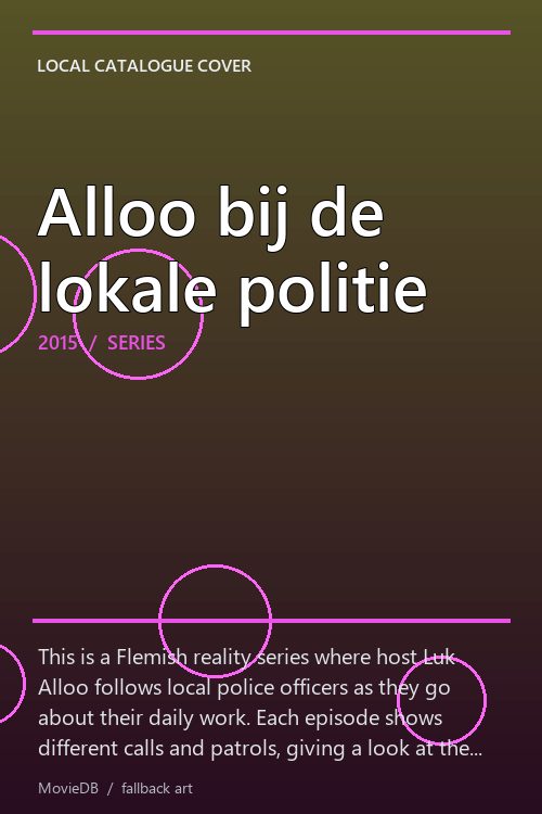 Alloo bij de lokale politie poster
