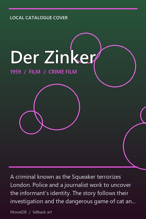 Der Zinker poster