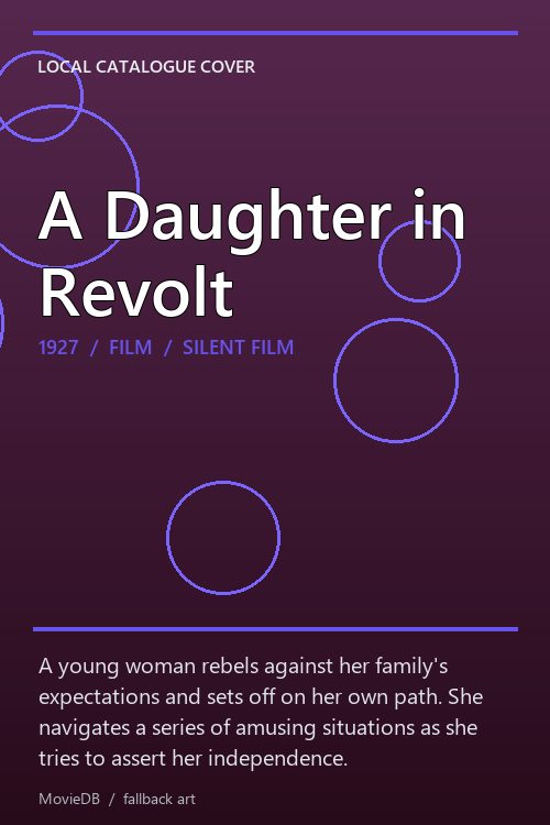 A Daughter in Revolt poster