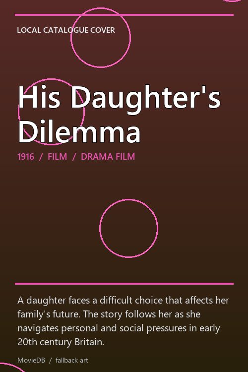His Daughter's Dilemma poster