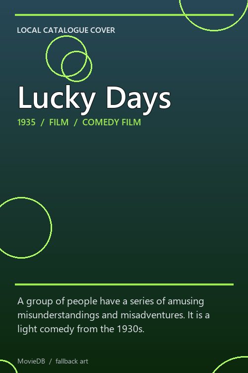 Lucky Days poster