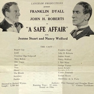 A Safe Affair poster