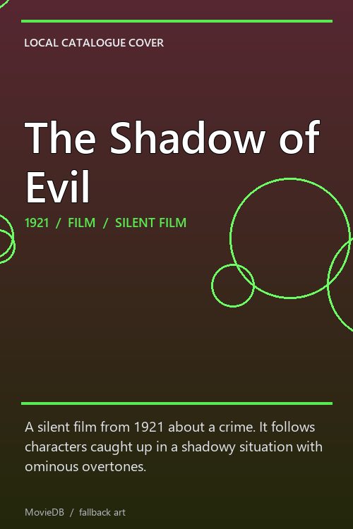 The Shadow of Evil poster