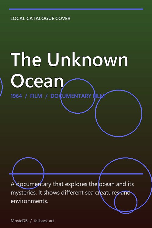 The Unknown Ocean poster