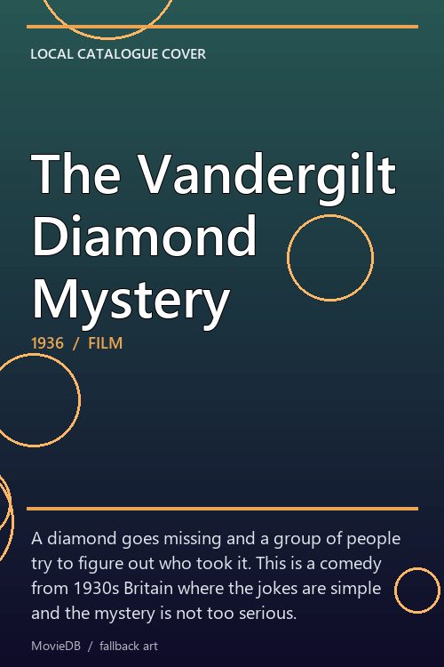 The Vandergilt Diamond Mystery poster