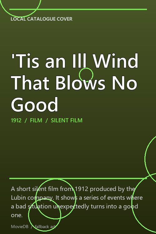 'Tis an Ill Wind That Blows No Good poster