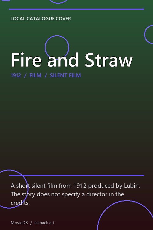 Fire and Straw poster