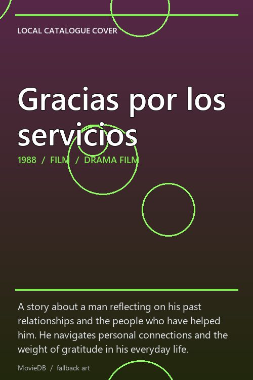 Gracias por los servicios poster