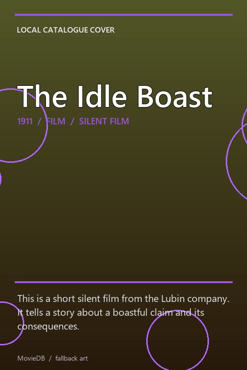 The Idle Boast poster