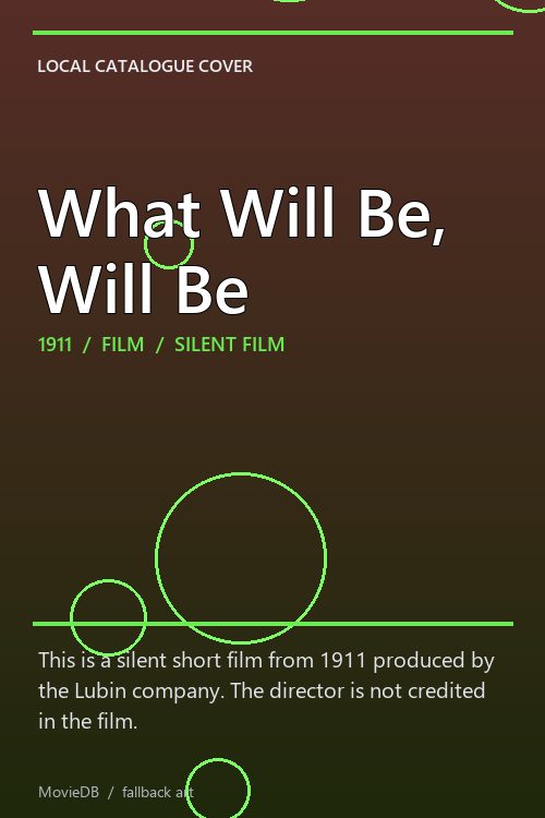 What Will Be, Will Be poster