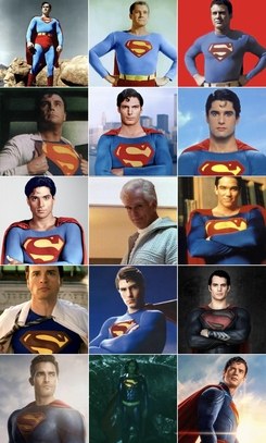 Superman in film poster