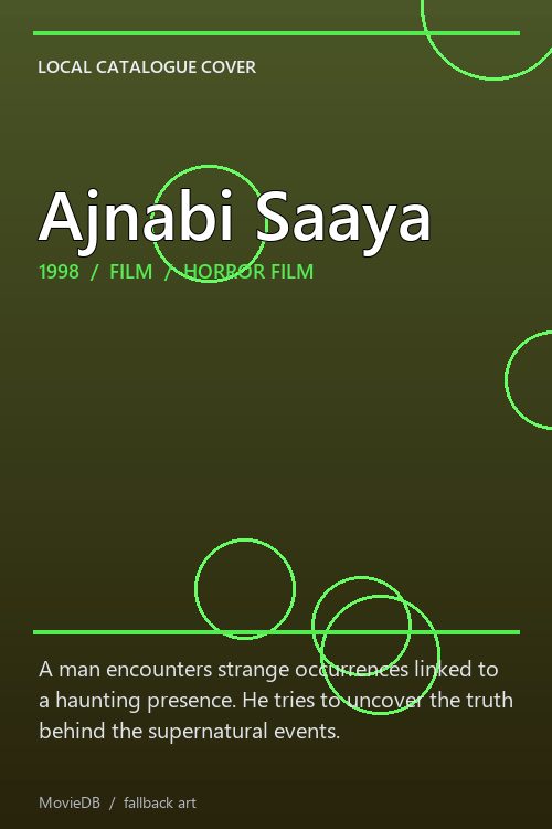 Ajnabi Saaya poster