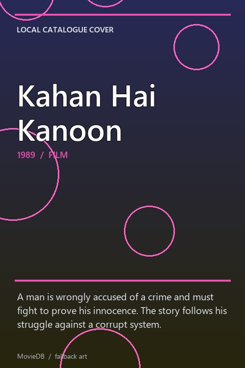 Kahan Hai Kanoon poster