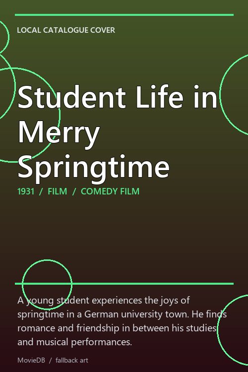 Student Life in Merry Springtime poster