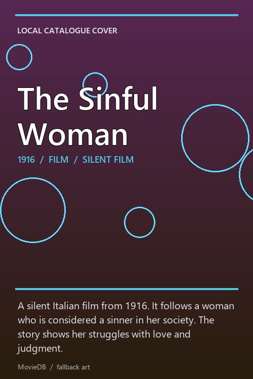The Sinful Woman poster