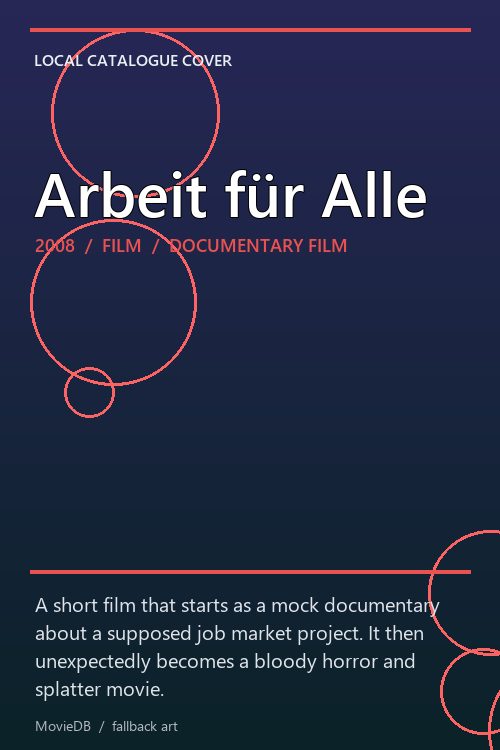 Arbeit für Alle poster