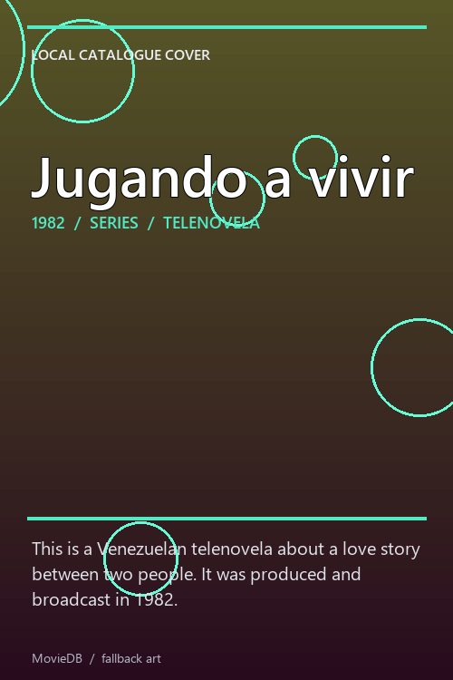 Jugando a vivir poster