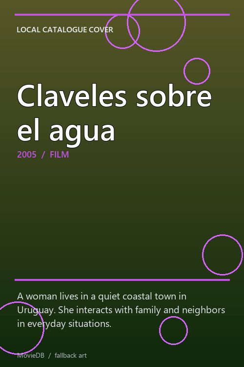 Claveles sobre el agua poster