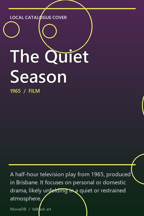 The Quiet Season poster