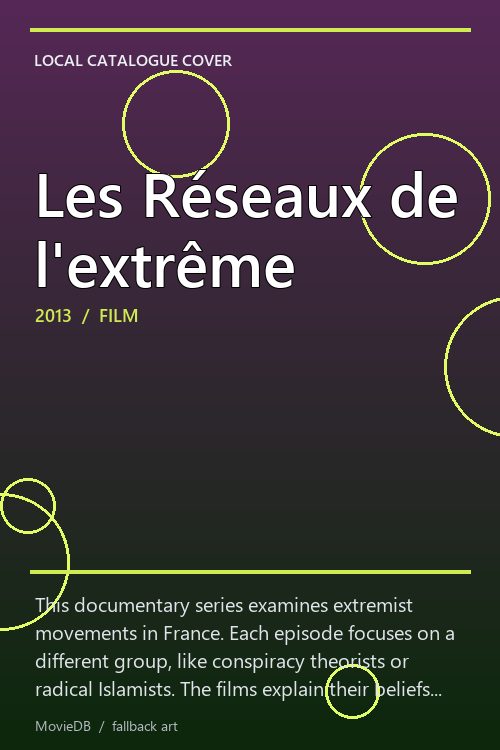 Les Réseaux de l'extrême poster