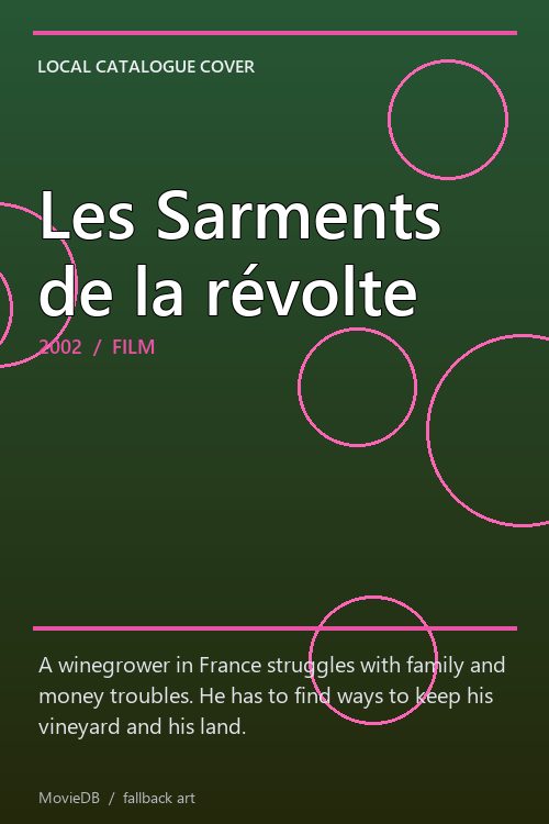 Les Sarments de la révolte poster