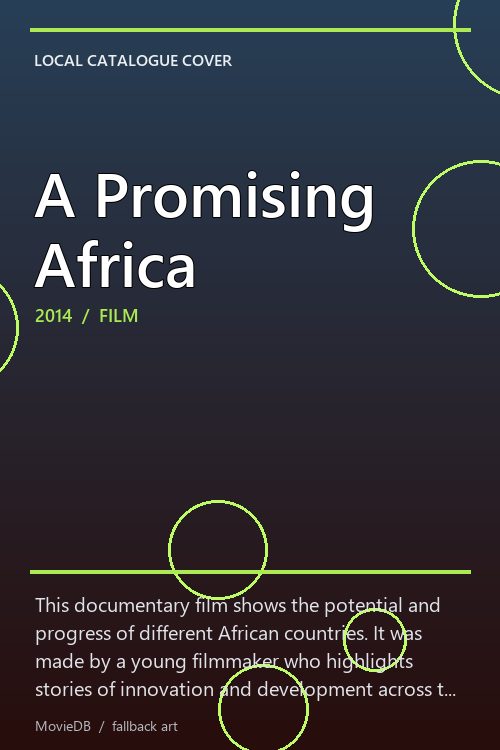 A Promising Africa poster